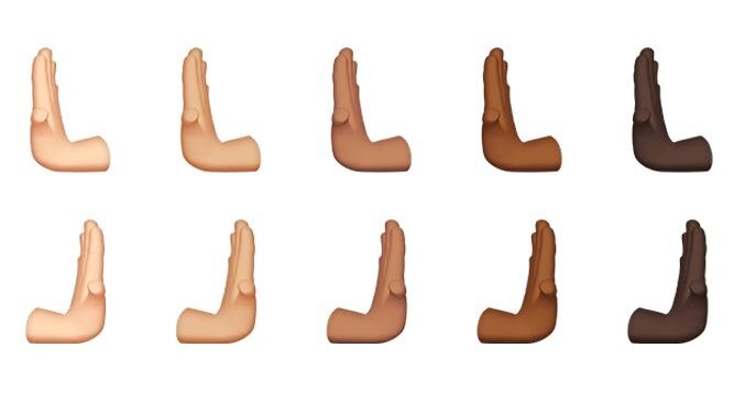 new apple ios 16 emoji pushing hands gesture