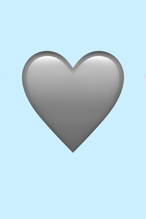 new apple ios 16 emoji grey heart